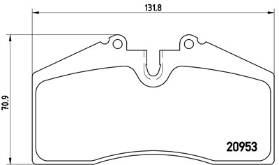 BREMBO P 65 005 Číslo výrobce: 20953. EAN: 8020584056608.