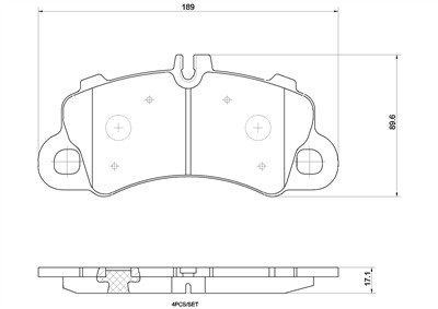 BREMBO P 65 043X Číslo výrobce: 22469. EAN: 8020584134702.
