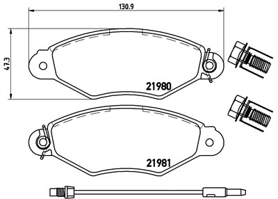 BREMBO P 68 042 Číslo výrobce: 21980. EAN: 8020584061930.