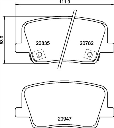BREMBO P 77 003 Číslo výrobce: 20782. EAN: 8020584118108.