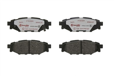 BREMBO P 78 020X Číslo výrobce: 24271. EAN: 8020584121856.
