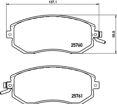 BREMBO P 78 021 Číslo výrobce: 25760. EAN: 8020584111598.
