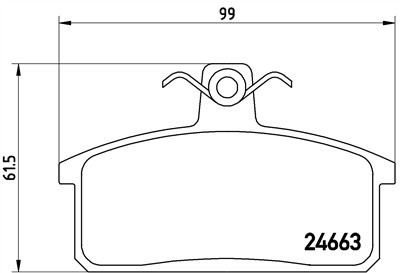 BREMBO P 79 007 Číslo výrobce: 24663. EAN: 8020584057278.