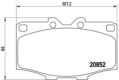 BREMBO P 83 006 Číslo výrobce: 20852. EAN: 8020584057414.