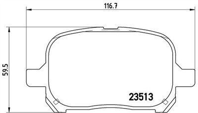 BREMBO P 83 040 Číslo výrobce: 23513. EAN: 8020584057759.