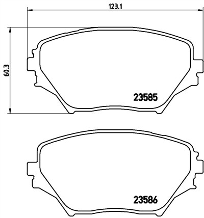 BREMBO P 83 055 Číslo výrobce: 23585. EAN: 8020584057902.