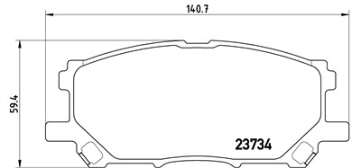 BREMBO P 83 067 Číslo výrobce: 23734. EAN: 8020584058022.