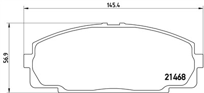 BREMBO P 83 092 Číslo výrobce: 21468. EAN: 8020584062302.