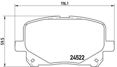 BREMBO P 83 100 Číslo výrobce: 24522. EAN: 8020584062388.