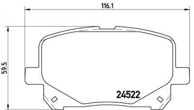 BREMBO P 83 100 Číslo výrobce: 24522. EAN: 8020584062388.