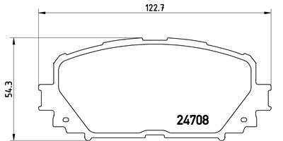 BREMBO P 83 101 Číslo výrobce: 24708. EAN: 8020584062395.