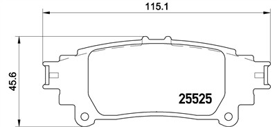 BREMBO P 83 132 Číslo výrobce: 25525. EAN: 8020584103784.