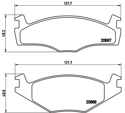 BREMBO P 85 024 Číslo výrobce: 20887. EAN: 8020584058275.