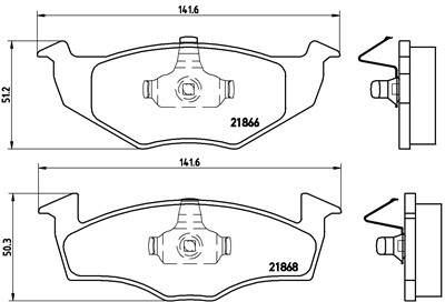 BREMBO P 85 025 Číslo výrobce: 21866. EAN: 8020584058282.