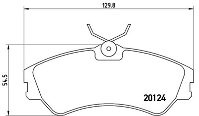 BREMBO P 85 028 Číslo výrobce: 20124. EAN: 8020584058312.