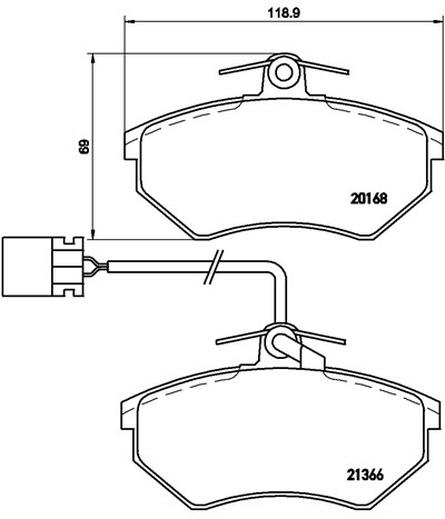 BREMBO P 85 034 Číslo výrobce: 20168. EAN: 8020584058374.