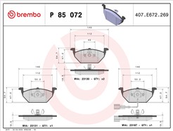 BREMBO P 85 072