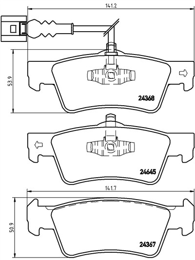 BREMBO P 85 091 Číslo výrobce: 24367. EAN: 8020584059845.