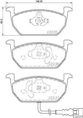 BREMBO P 85 137 Číslo výrobce: 22036. EAN: 8020584112502.