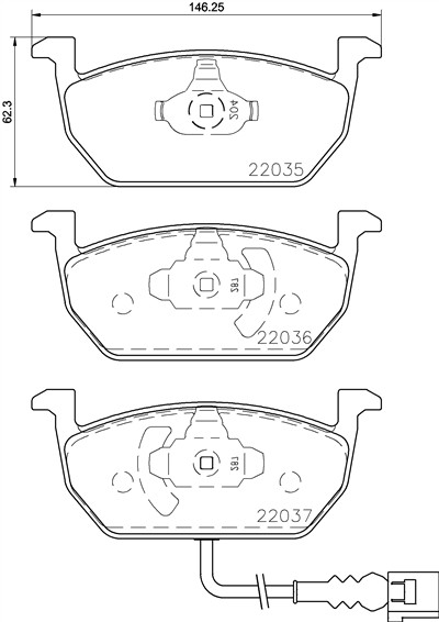 BREMBO P 85 137 Číslo výrobce: 22035. EAN: 8020584112502.