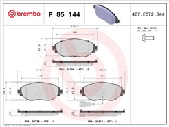 BREMBO P 85 144