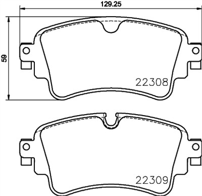 BREMBO P85154NX Číslo výrobce: 22308. EAN: 8020584130537.
