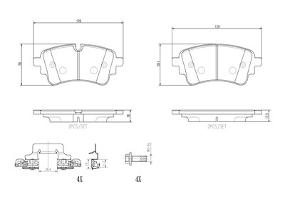 BREMBO P85185NX EAN: 8020584130551.