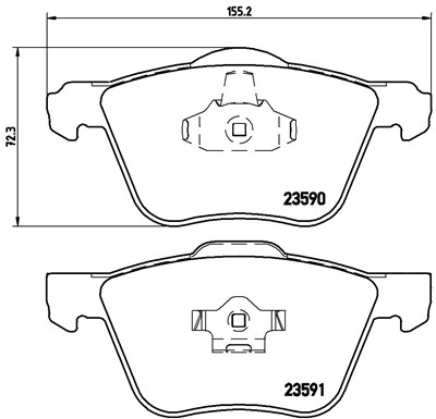 BREMBO P 86 022 Číslo výrobce: 23590. EAN: 8020584062647.