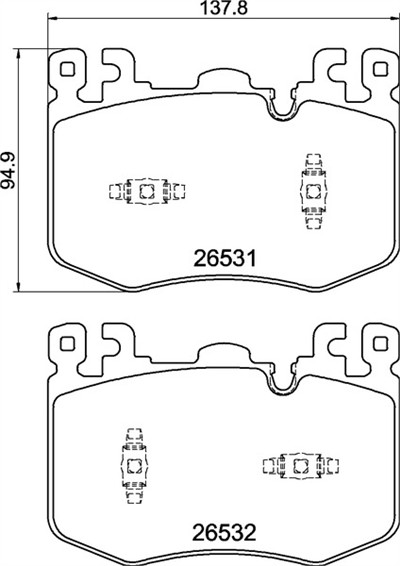 BREMBO P 94 001 Číslo výrobce: 26531. EAN: 8020584125250.