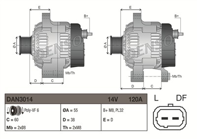 DENSO DAN3014 EAN: 8717613173442.