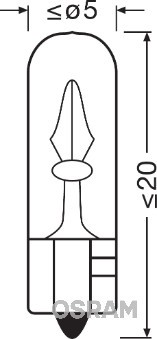 OSRAM 2723 Číslo výrobce: W2,3W. EAN: 4008321094841.