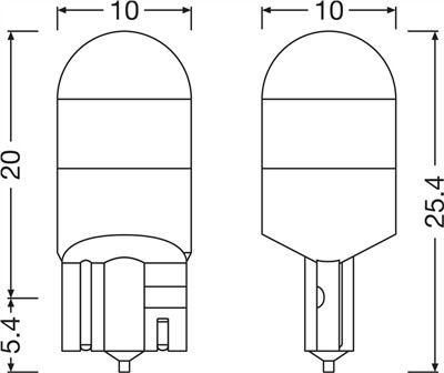 OSRAM 2825DWNB-2HFB Číslo výrobce: W5W LED. EAN: 4062172367424.