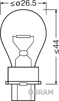 OSRAM 3156 Číslo výrobce: P27W. EAN: 4008321090638.
