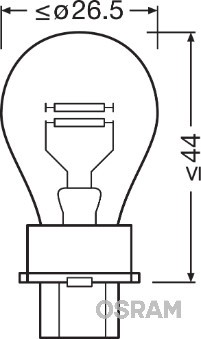 OSRAM 3157 Číslo výrobce: P27/7W. EAN: 4052899183421.