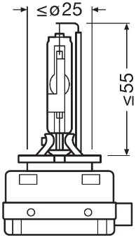 OSRAM 66150 Číslo výrobce: D1R. EAN: 4052899339828.