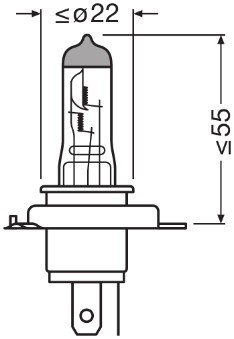 OSRAM 64193CBN-1BL Číslo výrobce: H4. EAN: 4062172395625.