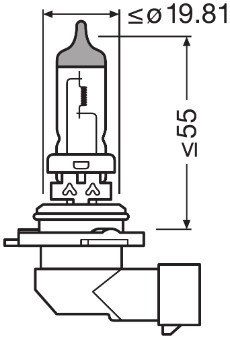 OSRAM 9006-1BL Číslo výrobce: HB4. EAN: 4062172395328.