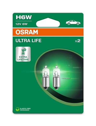 OSRAM 64132ULT-2BL Číslo výrobce: H6W. EAN: 4062172394796.