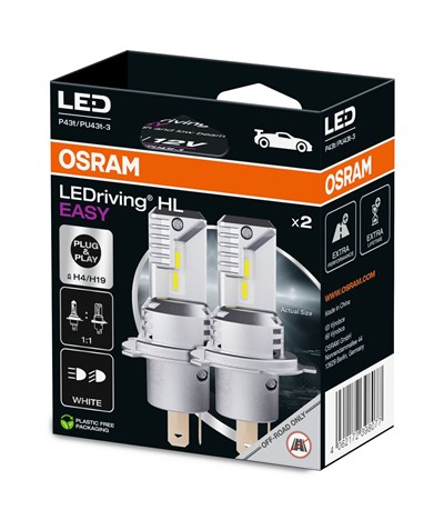 OSRAM 64193DWESY-2HB Číslo výrobce: H4 LED / H19 LED. EAN: 4062172398077.