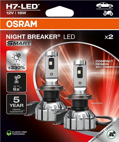 OSRAM 64210DWNBSM-2HB Číslo výrobce: H7 LED. EAN: 4062172408332.