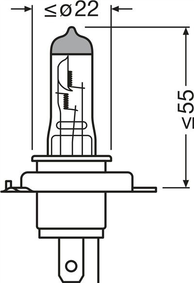 OSRAM 64193NBS-1BL Číslo výrobce: H4. EAN: 4062172395687.