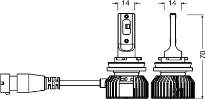 OSRAM 64213DWNBSM-2HB Číslo výrobce: H9 LED. EAN: 4062172424851.