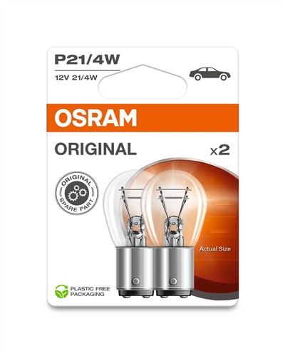 OSRAM 7225-2BL Číslo výrobce: P21/4W. EAN: 4062172396226.