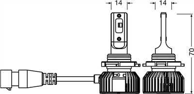 OSRAM 9005DWNBSM-2HB Číslo výrobce: HB3 LED. EAN: 4062172424837.