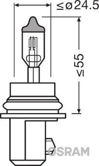 OSRAM 9007 Číslo výrobce: HB5. EAN: 4050300148816.