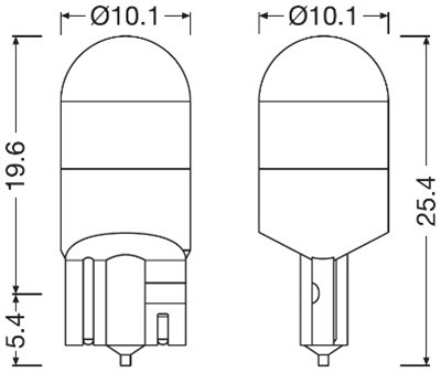 OSRAM 2825DWNB-2HFB Číslo výrobce: W5W LED. EAN: 4062172367424.