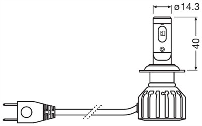 OSRAM 64215DWTS-2HFB Číslo výrobce: H7 LED. EAN: 4062172384919.