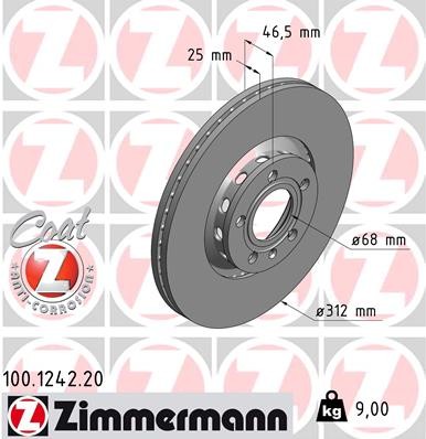 ZIMMERMANN 100.1242.20 EAN: 4250238718154.