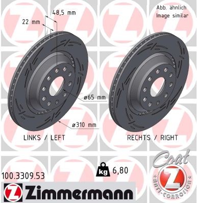 ZIMMERMANN 100.3309.53 EAN: 4250238788508.