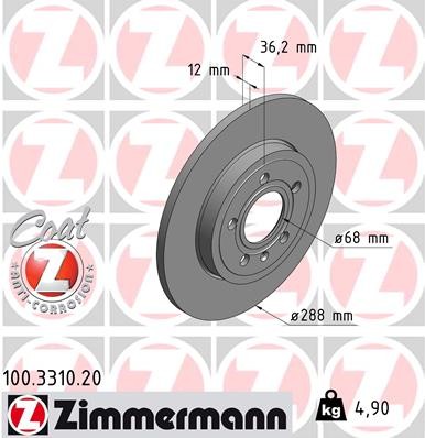ZIMMERMANN 100.3310.20 EAN: 4250238718215.